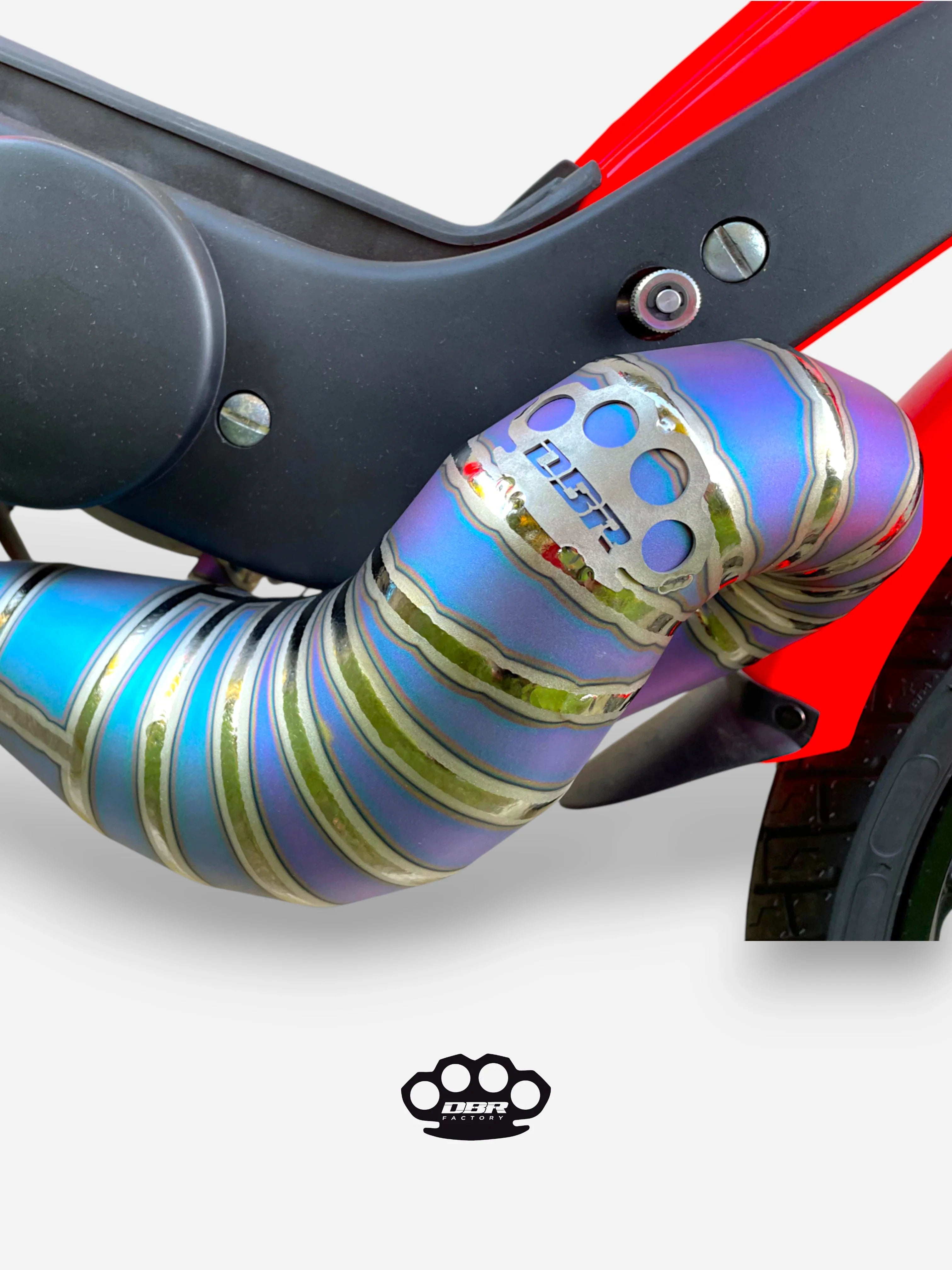 Marmitta Titanio Wyvern Multicolor - Piaggio e Gilera - DBR Factory